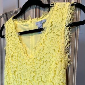 H&M yellow lace dress